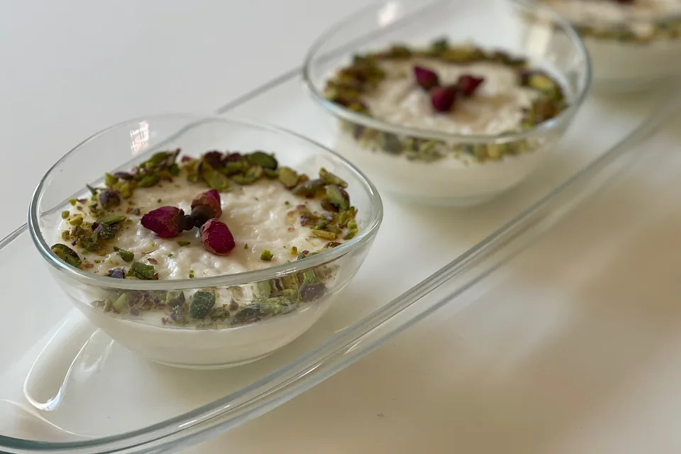 مهلبية بماء الورد